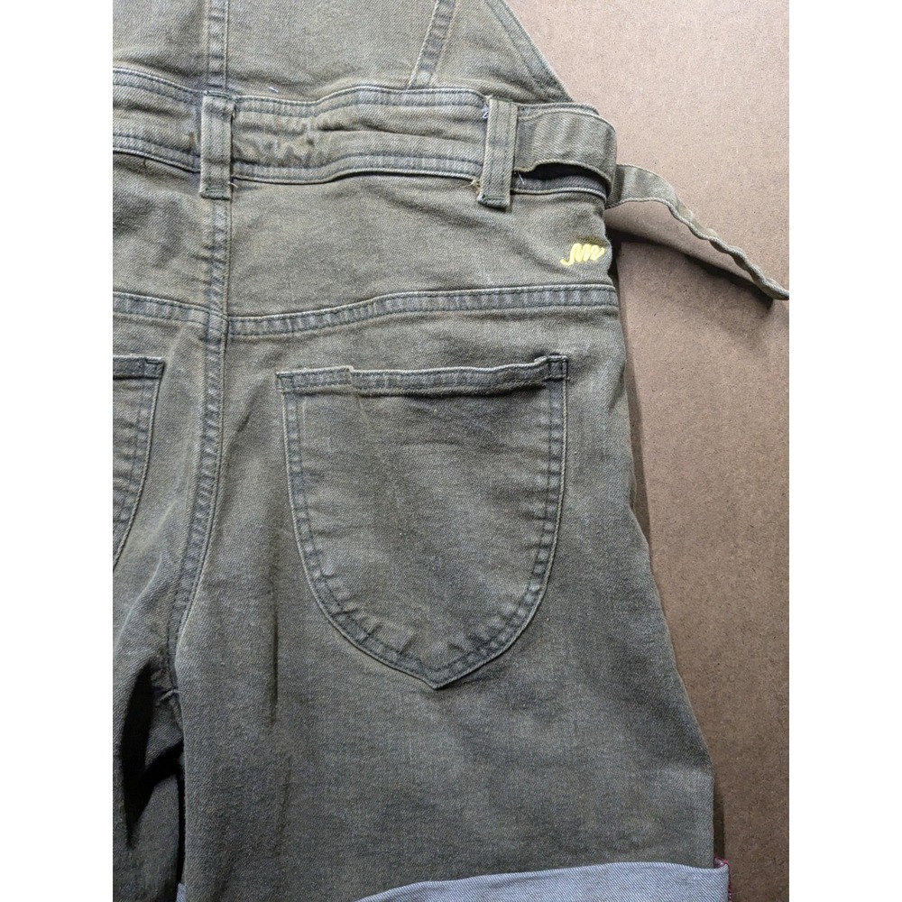 The Mumsie The Sage Denim Overalls Shorts Olive Green Babywearing Shortalls S - Picture 7 of 9